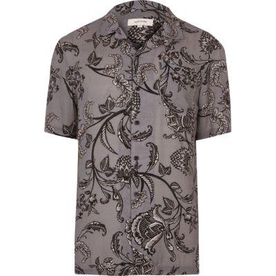 River Island Mens Floral Print Shirt