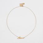 River Island Womens Gold Plated 'amour' Pendant Necklace