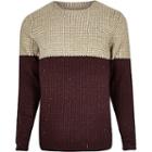 River Island Mens Only And Sons Knit Blocked Jumper