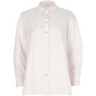 River Island Womens White Tie Back Oversized Shirt