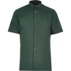 River Island Mens Slim Popper Front Slim Shirt
