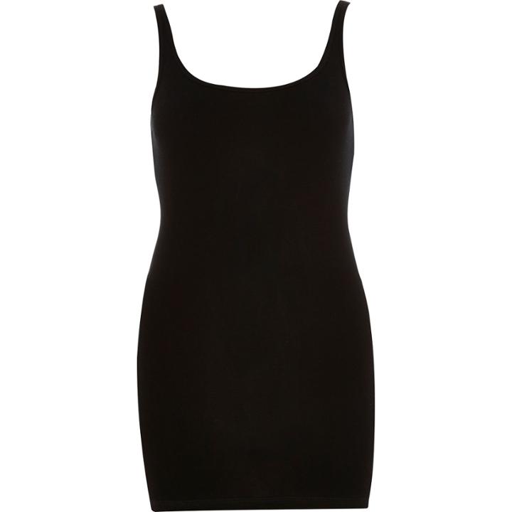 River Island Womens Slim Strap Scoop Neck Longline Tank