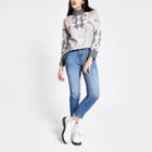 River Island Womens Printed Turtle Neck Knitted Jumper