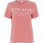 River Island Womens 'voyage' Print Fitted T-shirt