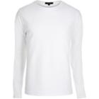 River Island Menswhite Textured Front Top