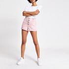 River Island Womens Paperbag Button Front Denim Shorts