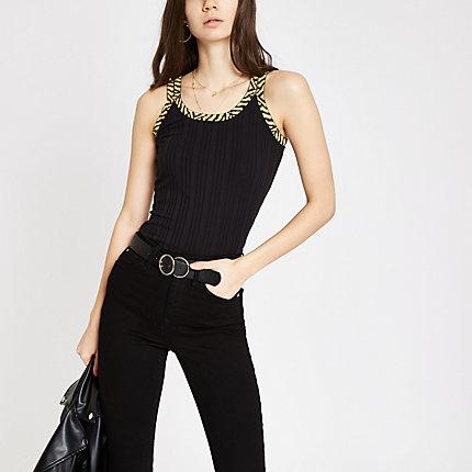 River Island Womens Tiger Print Thick Strap Vest