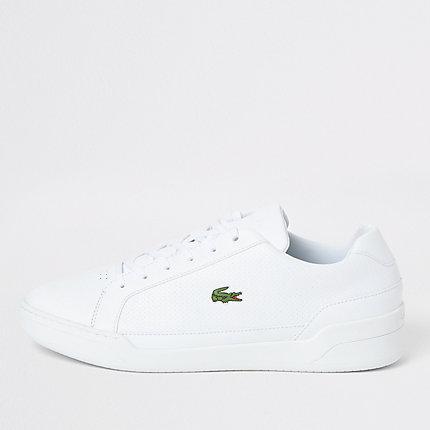 River Island Mens Lacoste White Challenge Trainers