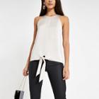 River Island Womens Loose Fit Tie Knot Front Top