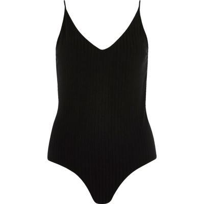 River Island Womens Ribbed Cami Bodysuit