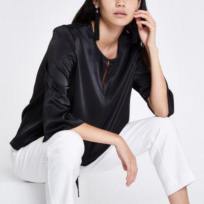 River Island Womens Tie Front Blouse