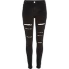 River Island Womens Ripped High Waisted Molly Jeggings