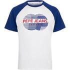 River Island Mens Pepe Jeans White Contrast T-shirt