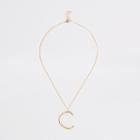 River Island Womens Gold Tone Large Initial 'c' Necklace