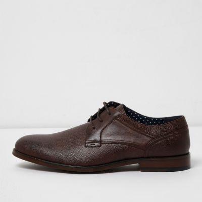 River Island Mens Round Toe Lace-up Smart Shoes