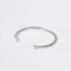 River Island Mens Silver Tone Cuff Bracelet