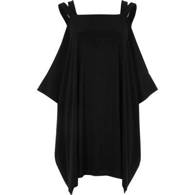 River Island Womens Cold Shoulder Trapeze Dress