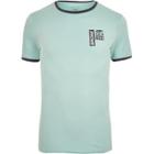 River Island Mens Tipped Print Muscle Fit T-shirt