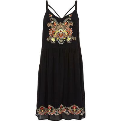 River Island Womens Floral Embroidered Cami Dress