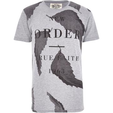 River Island Mensgrey Worn By New Order T-shirt