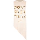 River Island Womens Don't Over Think It Tank Top