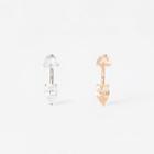 River Island Womens Rhinestone Tear Drop Belly Bar Multipack