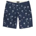 River Island Mens Palm Tree Print Chino Shorts