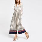 River Island Womens Chain Print Wide Leg Pants