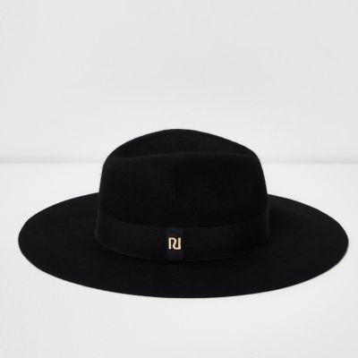 River Island Womens Wide Brim Felt Fedora