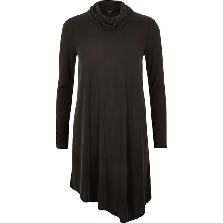 River Island Womens Cowl Neck Asymmetric Swing Dress