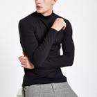 River Island Mens Ribbed Muscle Fit Turtle Neck Jumper