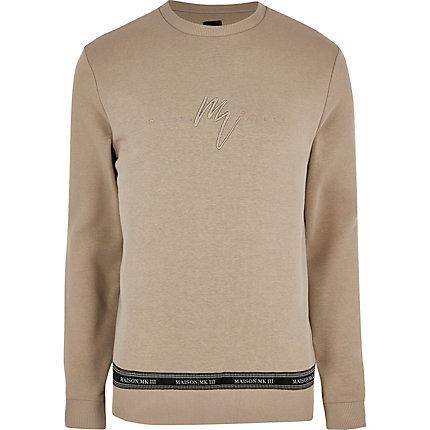 River Island Mens Maison Riviera Tape Sweatshirt