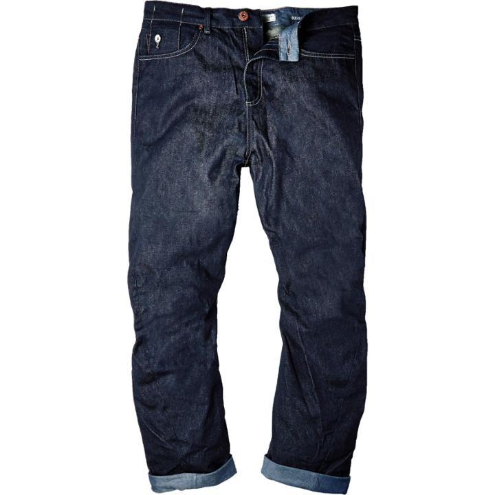 River Island Mensdark Wash Guerilla Slouchy Jeans
