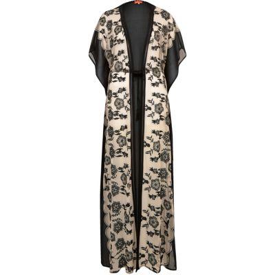 River Island Womens Floral Print Maxi Caftan