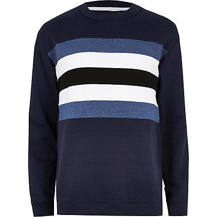 Mens Bellfield Colour Block Sweatshirt