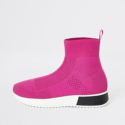 River Island Womens Sock Runner Trainers