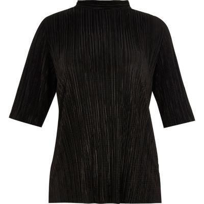 River Island Womens Ri Plus Pleated Turtleneck Top