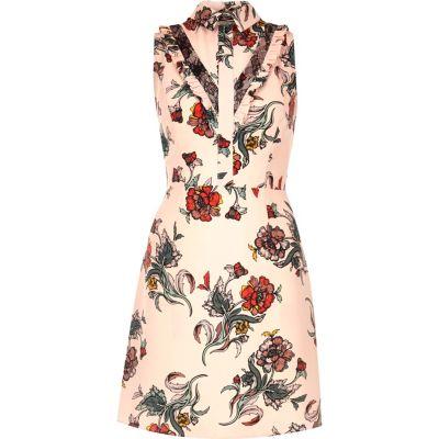 River Island Womens Print A-line Collar Dress