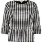River Island Womens Gingham Frill Top