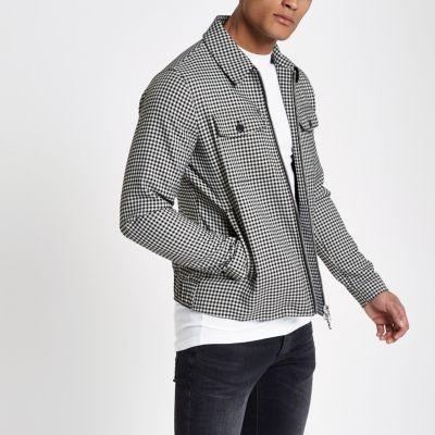 River Island Mens Gingham Print Jacket