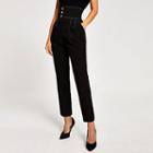 River Island Womens High Waisted Contrast Stitch Trousers