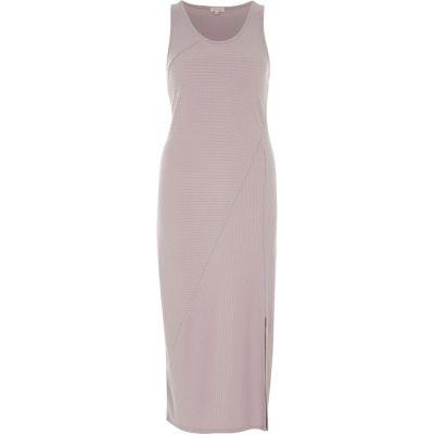 River Island Womens Rib Panel Sleeveless Maxi Dress