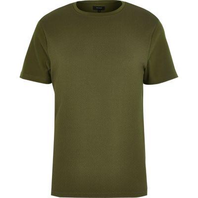 River Island Mens Dotty Texture T-shirt
