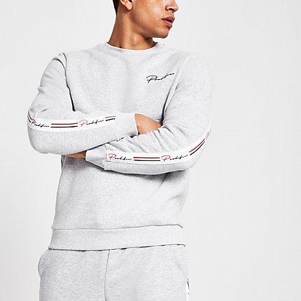 River Island Mens Marl Prolific Slim Fit Sweatshirt