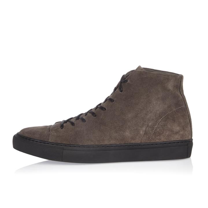 River Island Mensgrey Nubuck Leather Lace-up Shoes