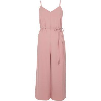 River Island Womens Cami Strappy Back Culotte Jumpsuit