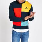 River Island Mens Money Clothing Colour Block Sweatshirt