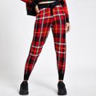 River Island Womens Tartan Check Knitted Joggers