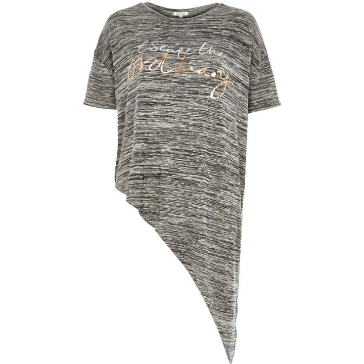 River Island Womens Escape Ordinary Print Asymmetric Top