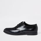 River Island Mens High Shine Textured Lace-up Derby Shoes